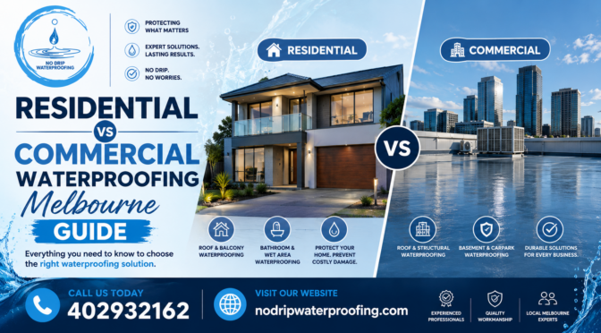 Residential vs Commercial Waterproofing: Key Differences, Benefits & Which Solution You Need